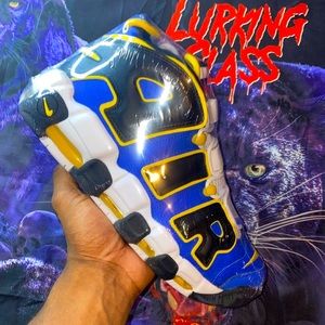 Nike air uptempo “peace love basketball”